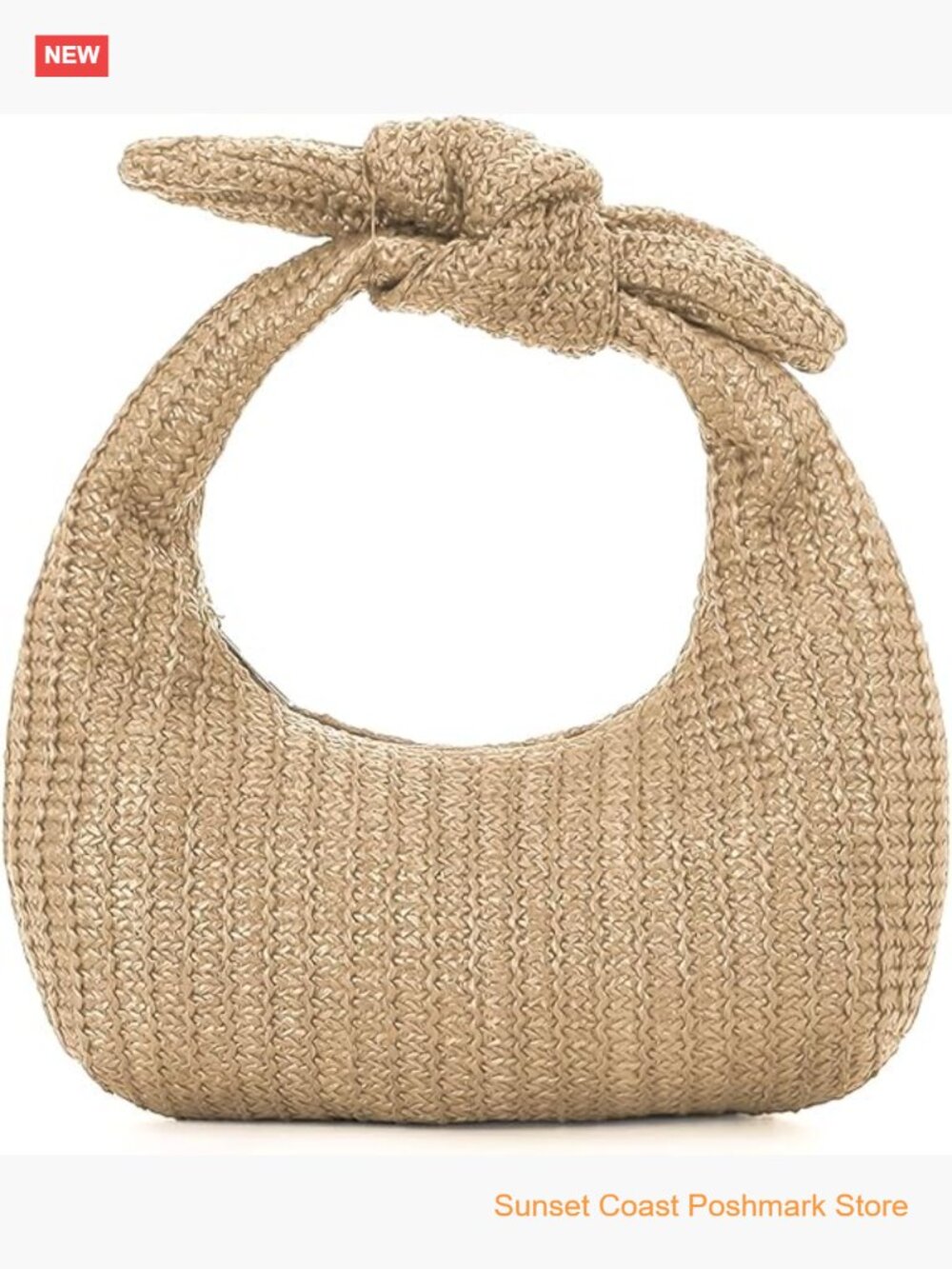 Knotted Straw Clutch Purse Summer Beach Evening Bag Handbag Formal Party Wedding
